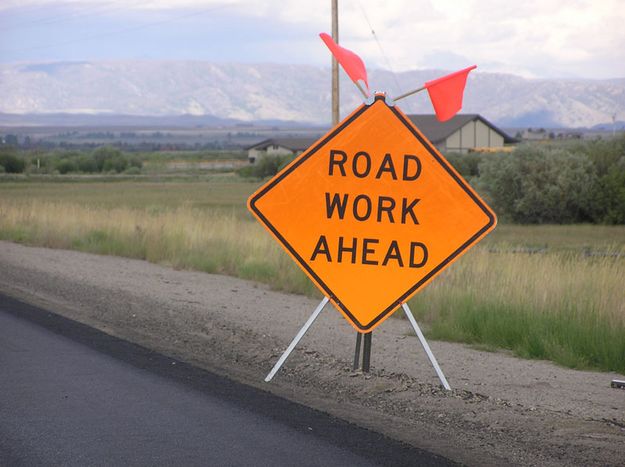 Road Work. Photo by Bob Rule, KPIN 101.1 FM Radio.