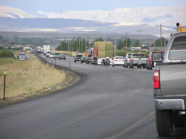 Line of Traffic. Photo by Bob Rule, KPIN 101.1 FM.