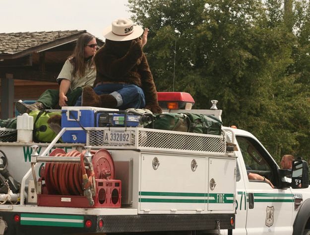 Smokey Bear. Photo by Dawn Ballou, Pinedale Online.