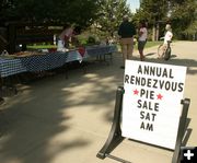 Pie Sale. Photo by Dawn Ballou, Pinedale Online.