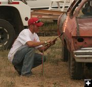 Welding. Photo by Dawn Ballou, Pinedale Online.