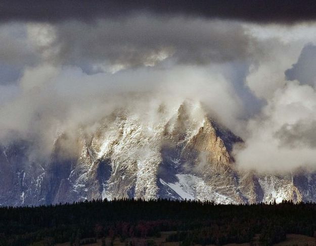 Snow on Fremont Peak. Photo by Dave Bell.