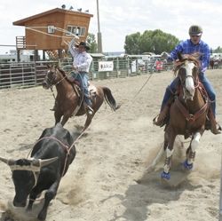 Back in the saddle. Photo by Mari Muzzi, Sublette Examiner.