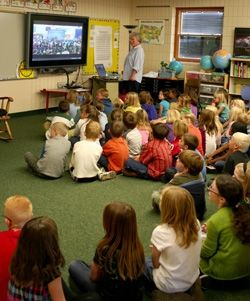 President's Speech. Photo by Kaitlyn McAvoy, Pinedale Roundup.