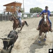 Back in the saddle. Photo by Mari Muzzi, Sublette Examiner.