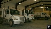 Sweepers and Tanker truck. Photo by Dawn Ballou, Pinedale Online.