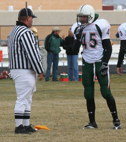 Illegal Down Field. Photo by Clint Gilchrist, Pinedale Online.