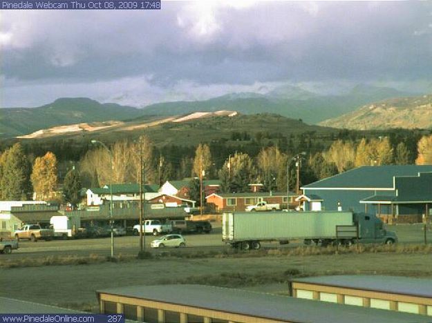 Snow gone. Photo by Pinedale Webcam.