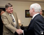 Meeting the Defense Secretary. Photo by State of Wyoming.