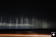 Dancing Mesa lights. Photo by Arnold Brokling.