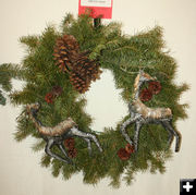 Sublette Center wreath. Photo by Dawn Ballou, Pinedale Online.