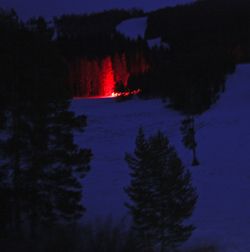 New Year Glow. Photo by Casey Dean, Pinedale Roundup.