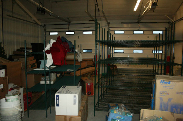 Garage Storage. Photo by Dawn Ballou, Pinedale Online.