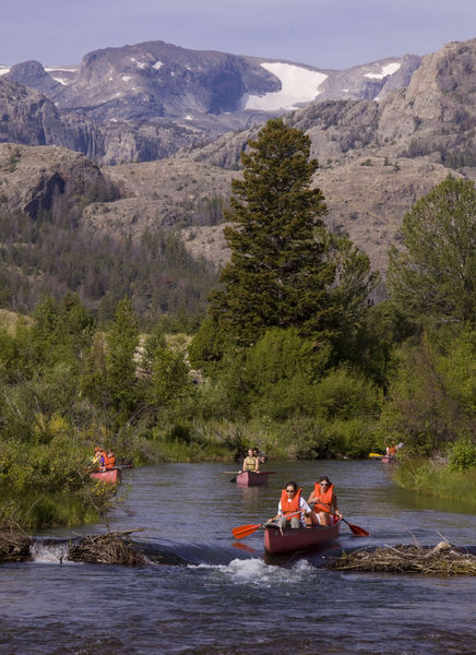 Canoeing. Photo by Mark Gocke, Wyoming Game & Fish Department.