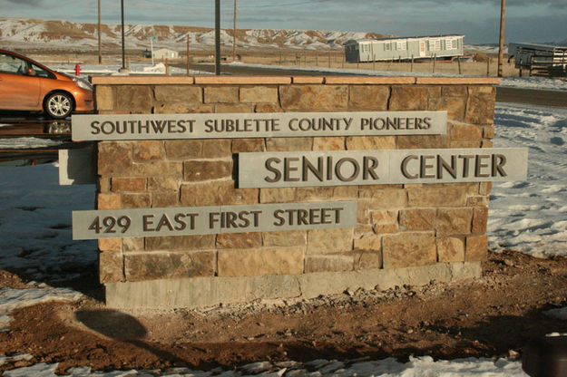 New Sign. Photo by Dawn Ballou, Pinedale Online.