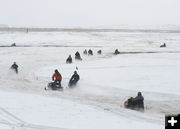 Along the backstretch. Photo by Dawn Ballou, Pinedale Online.