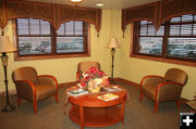 Reading area. Photo by Dawn Ballou, Pinedale Online.