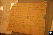 Stewart letter. Photo by Dawn Ballou, Pinedale Online.