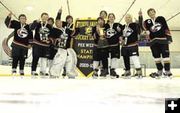 Champs on ice. Photo by Pam McCulloch, Sublette Examiner.