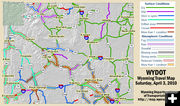 April 3, 2010 roads. Photo by Wyoming Department of Transportation.