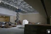 View of Gym from Cafeteria . Photo by Pam McCulloch, Pinedale Online.