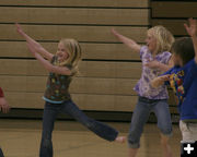 Jumping. Photo by Pam McCulloch, Pinedale Online.