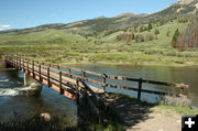 Foot bridge. Photo by Dawn Ballou, Pinedale Online.