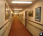 Hallway Artwork. Photo by Dawn Ballou, Pinedale Online.