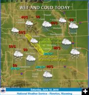 June 12 Weather. Photo by National Weather Service.