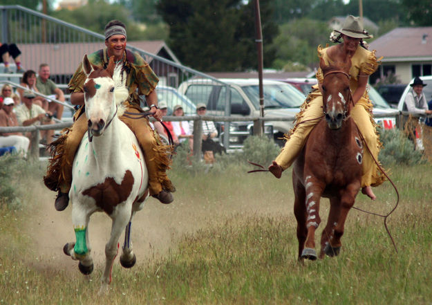 Horse Race. Photo by Clint Gilchrist, Pinedale Online.