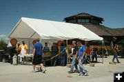 Buffalo Burger lunch. Photo by Dawn Ballou, Pinedale Online.