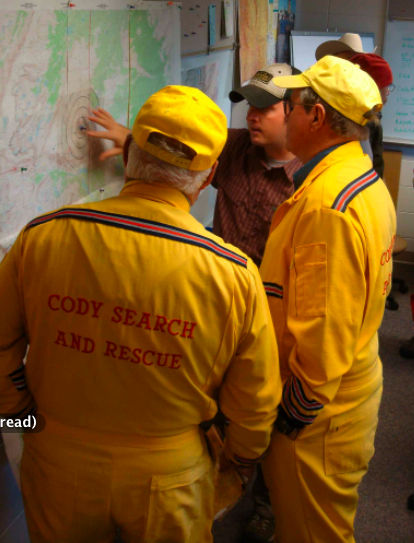 Debriefing. Photo by Fremont County Sheriff's Department.