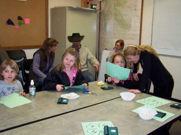 Cutting ornaments. Photo by Ranae C. Lozier.