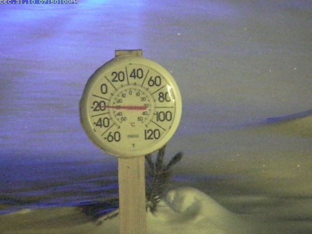 20 Below in Bondurant. Photo by Bondurant Webcam.