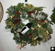 The Barn Door wreath. Photo by Dawn Ballou, Pinedale Online.