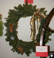 Sublette Center wreath. Photo by Dawn Ballou, Pinedale Online.