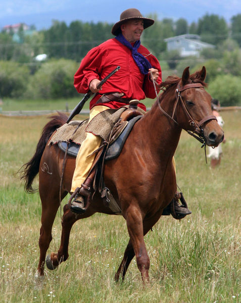 Bernie Holz as William Sublette. Photo by Pinedale Online.