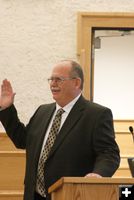 Dave Lankford, new Sheriff. Photo by Megan Rawlins, Pinedale Roundup.