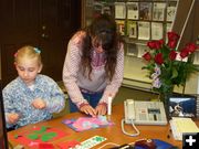 Making Valentines. Photo by Ranae Lozier.