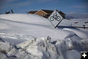 No Cycling Today. Photo by Dave Bell, Pinedale Online.