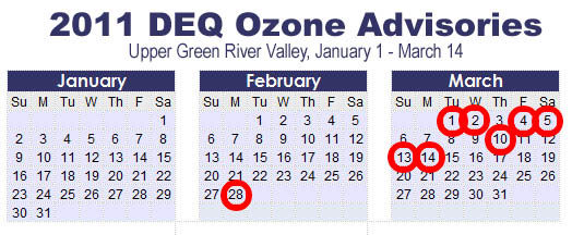 2011 Ozone Calendar. Photo by Pinedale Online.