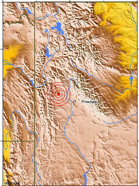 4.1 Earthquake in Upper Green River Valley. Photo by USGS.