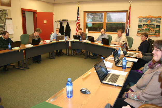 SCSD #1 School Board. Photo by Dawn Ballou, Pinedale Online.