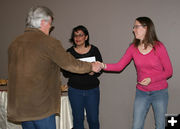 Grant award. Photo by Dawn Ballou, Sublette County Historical Society.