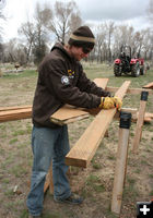 Being precise. Photo by Dawn Ballou, Pinedale Online.