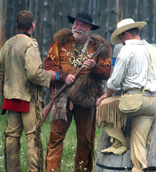 Mountain Man Camp. Photo by Clint Gilchrist, Pinedale Online.
