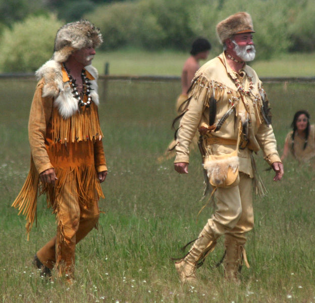 Joe Walker & Captain Bonneville. Photo by Clint Gilchrist, Pinedale Online.