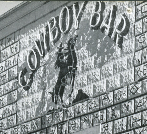 Neon Sign. Photo by Sanborn postcard photo.
