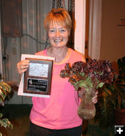 Bettina Sparrowe - Outstanding Lettuce. Photo by Dawn Ballou, Pinedale Online.