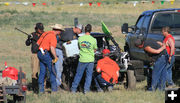 In the pit. Photo by Dawn Ballou, Pinedale Online.